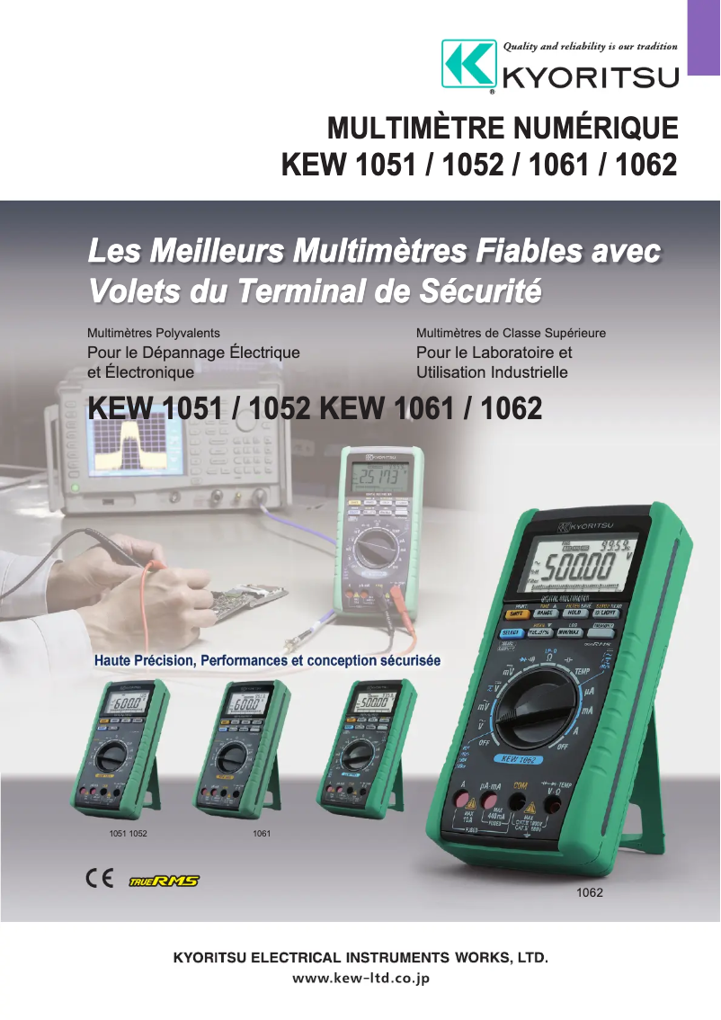 Imagen de la primera página del manual del dispositivo KEW 1051