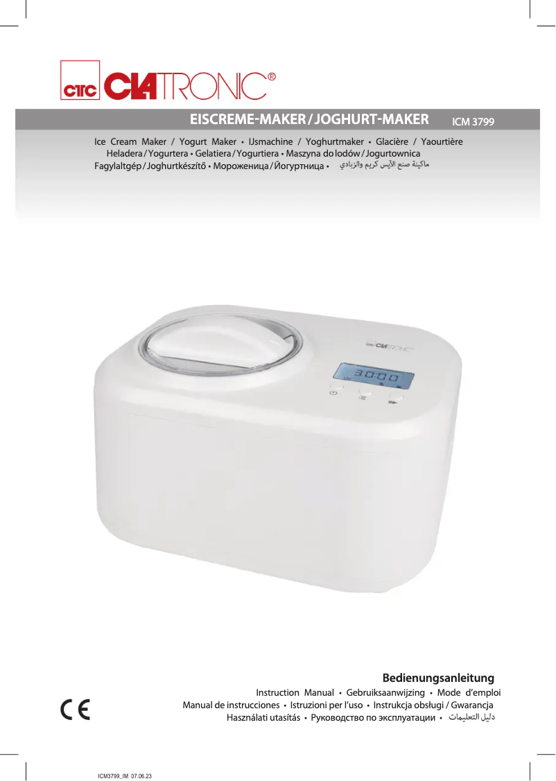 Página 1 del manual Manual de usuario Clatronic ICM 3799