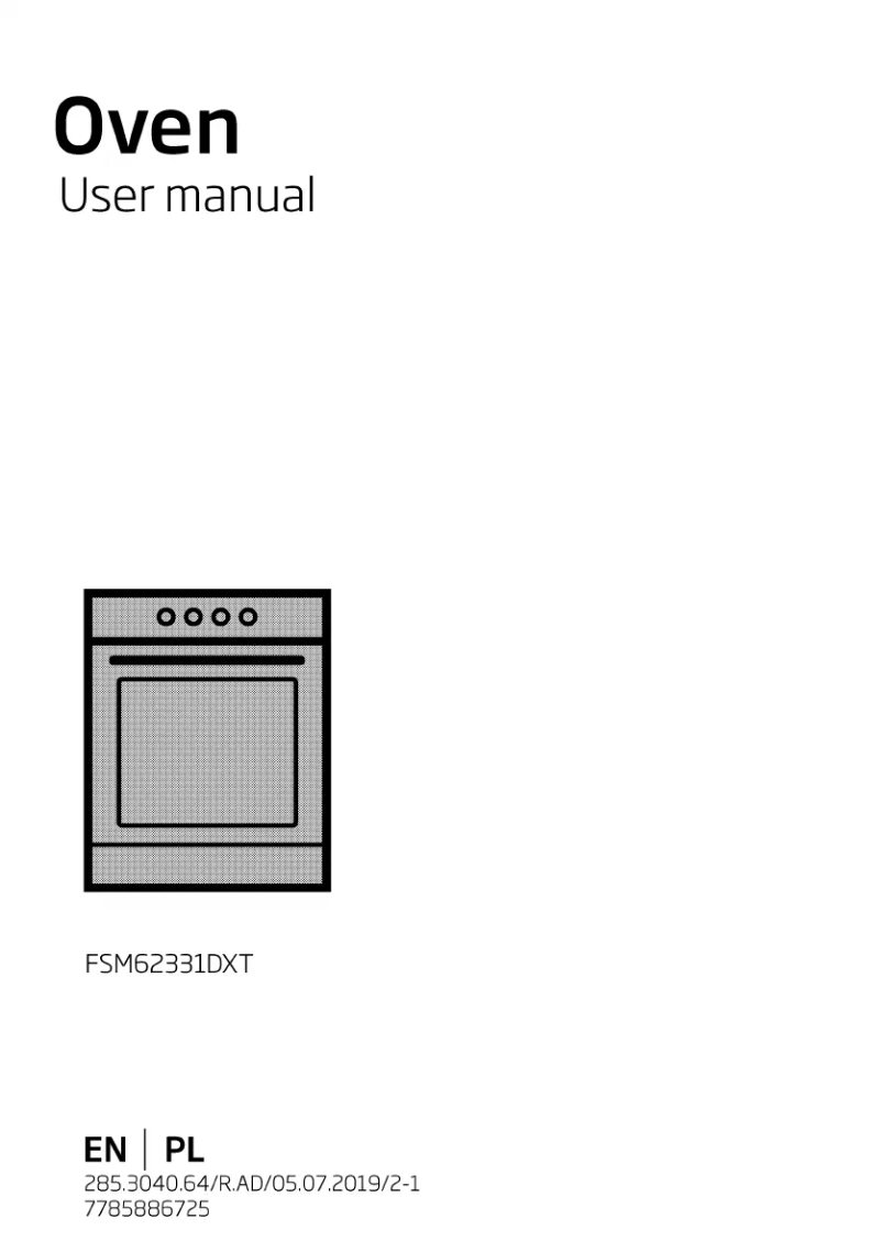 Imagen de la primera página del manual del dispositivo FSM62331DXT