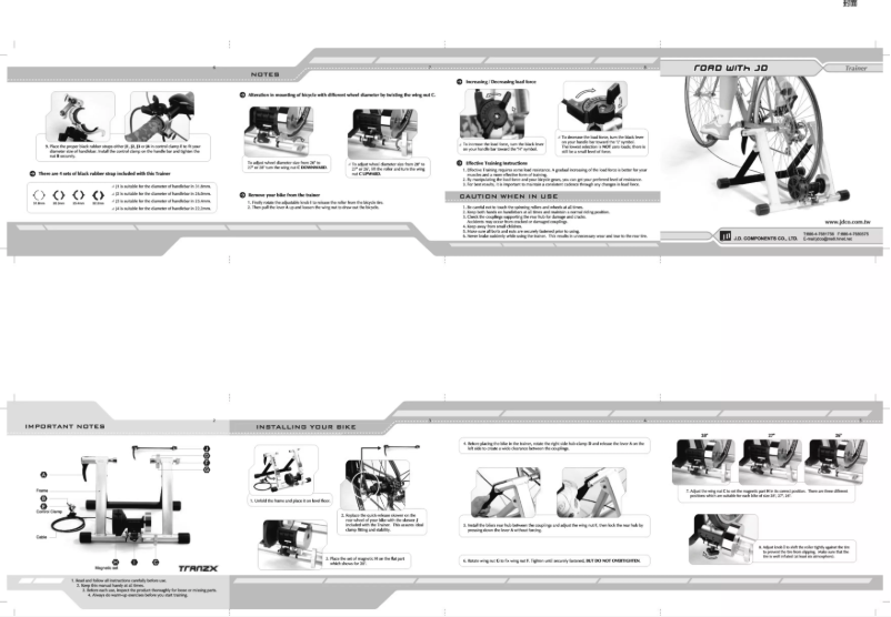 Página 1 del manual Manual de usuario TranzX JD111Q