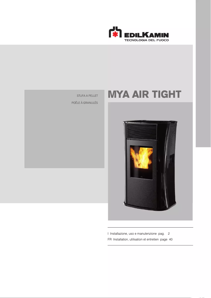 Imagen de la primera página del manual del dispositivo MYA AIR TIGHT