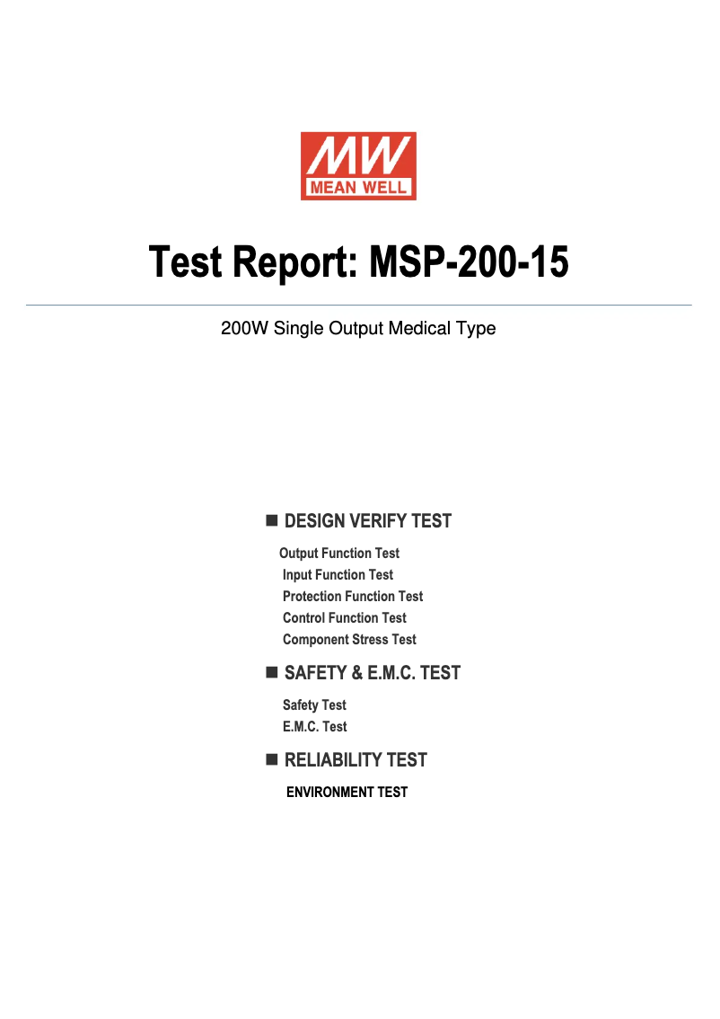 Imagen de la primera página del manual del dispositivo MSP-200-15