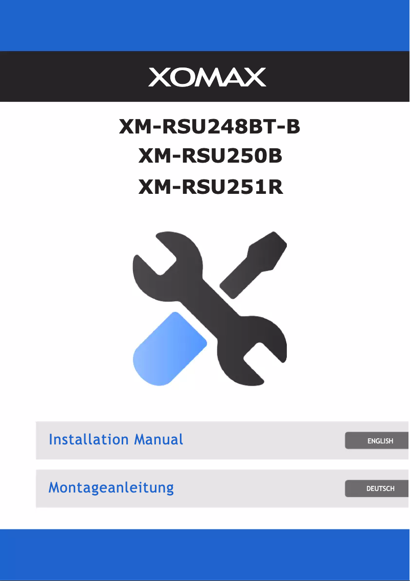 Imagen de la primera página del manual del dispositivo XM-RSU251R
