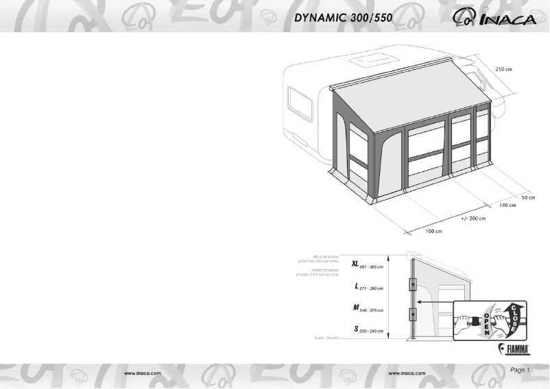Página nº 1 - Manual de usuario Inaca Dynamic 550