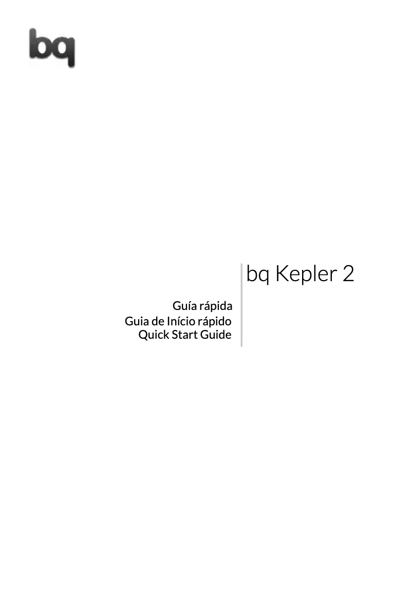 Imagen de la primera página del manual del dispositivo Kepler 2