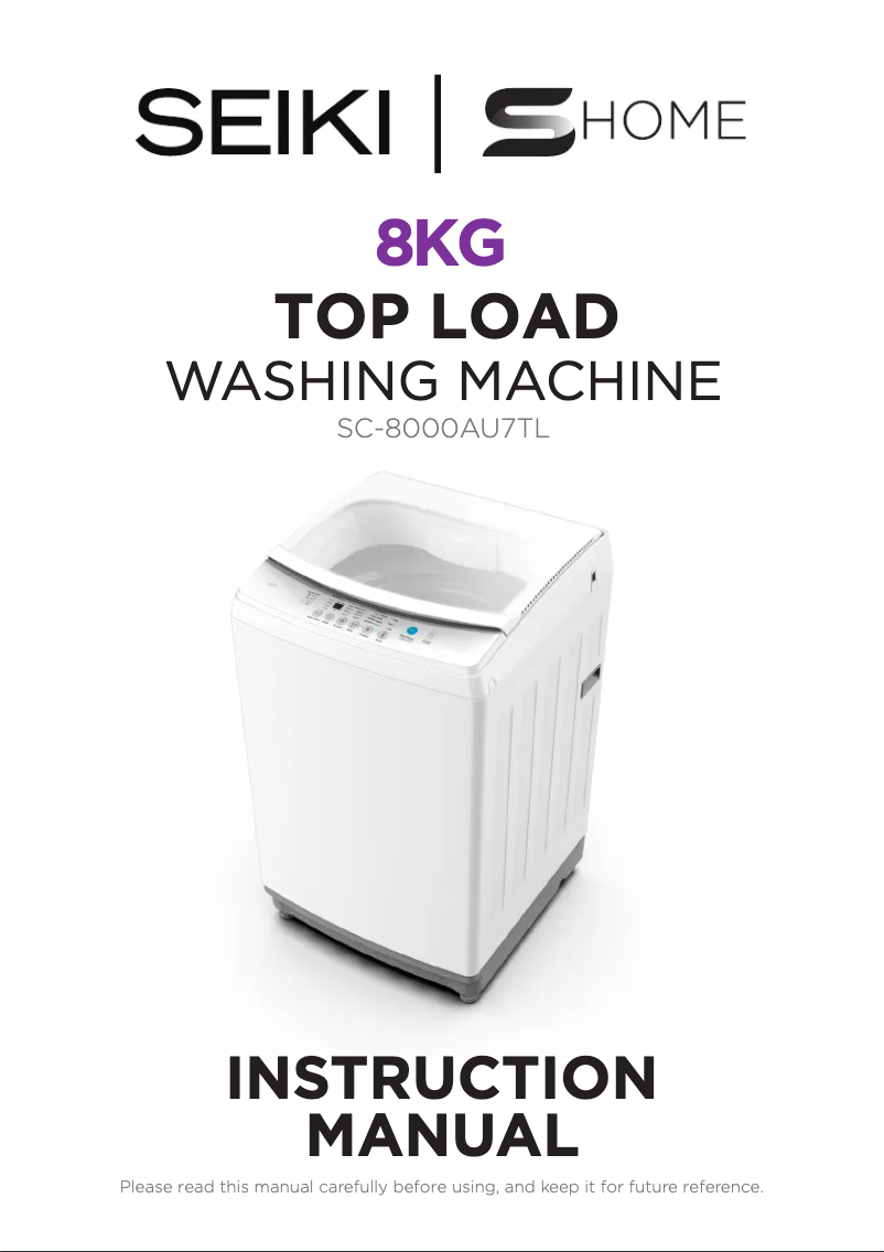 Imagen de la primera página del manual del dispositivo SC-8000AU7TL