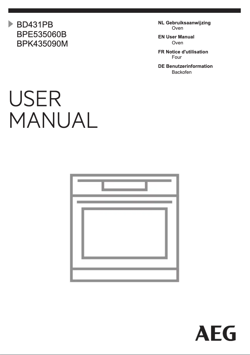 Página nº 1 - Manual de usuario AEG BPK435090M
