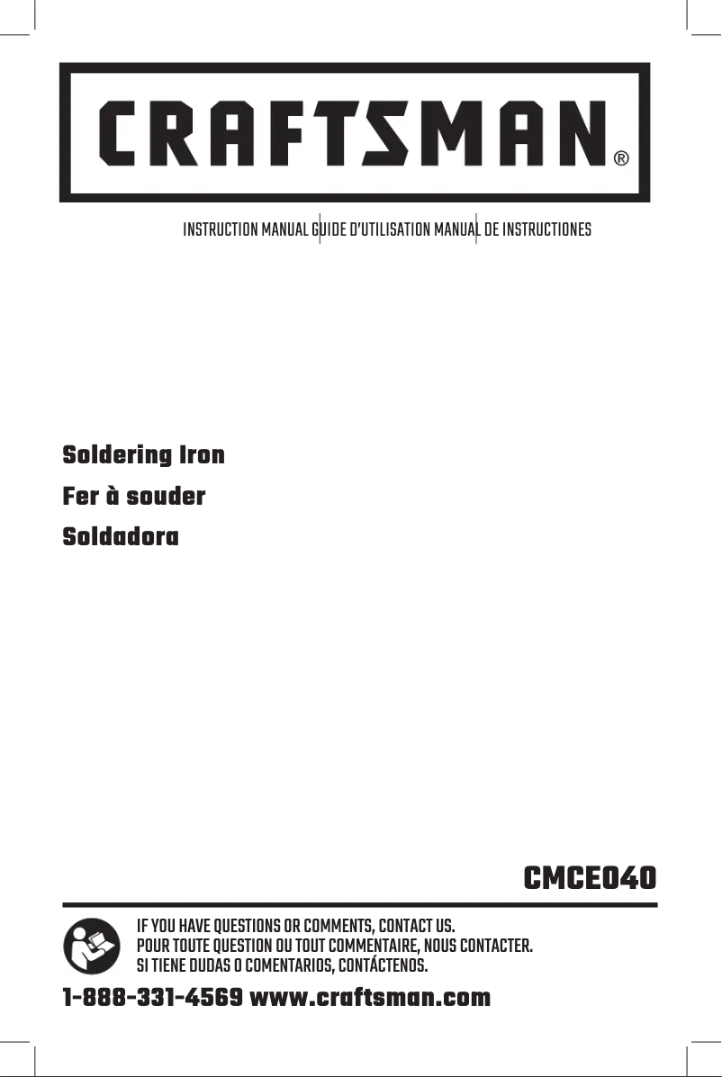 Imagen de la primera página del manual del dispositivo CMCE040