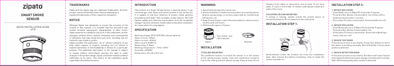 Imagen de la primera página del manual del dispositivo ZigBee HM-HS1SA-M