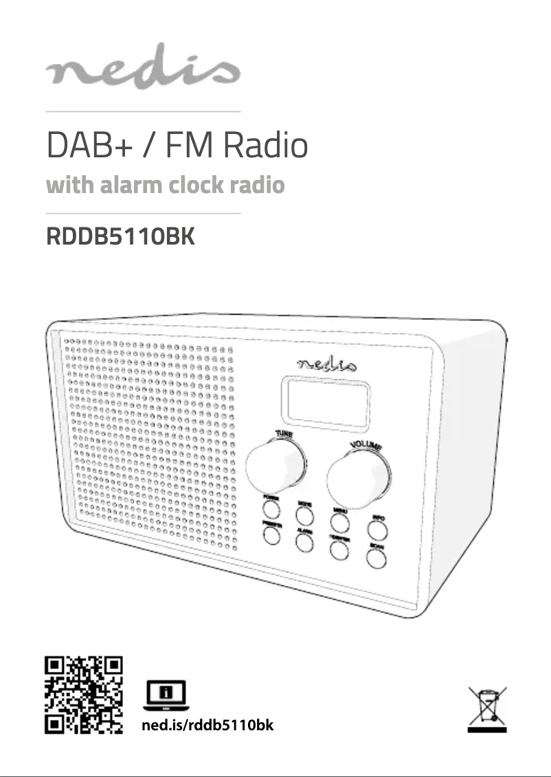 Imagen de la primera página del manual del dispositivo RDDB5110BK