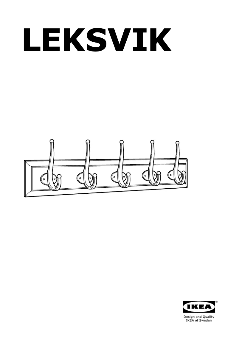 Página 1 del manual Manual de usuario Ikea LEKSVIK