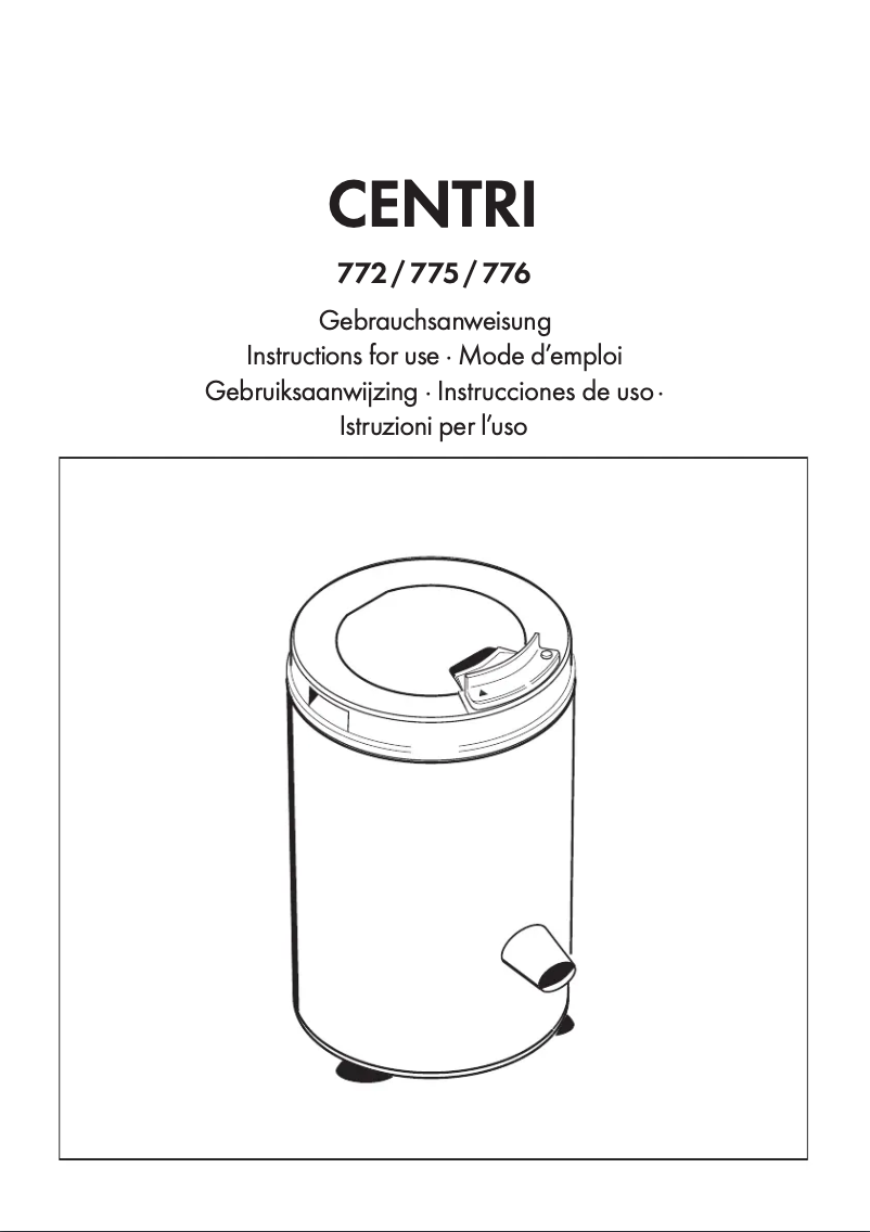 Página 1 del manual Manual de usuario Thomas Centri 772