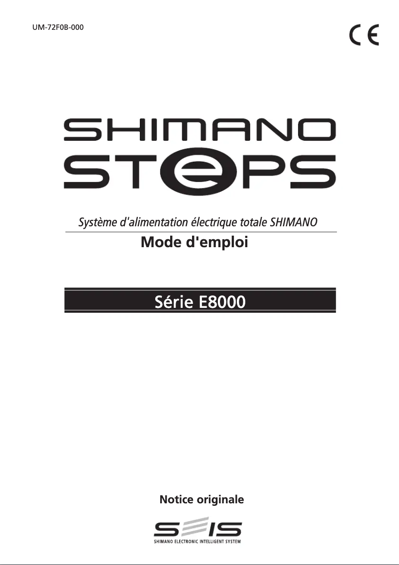Página 1 del manual Manual de usuario Shimano SC-E7000