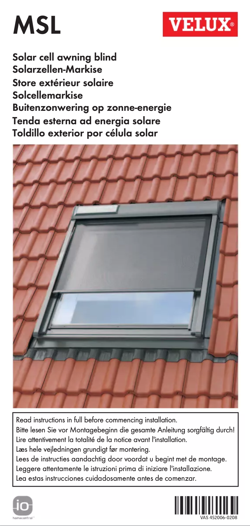 Imagen de la primera página del manual del dispositivo MSL