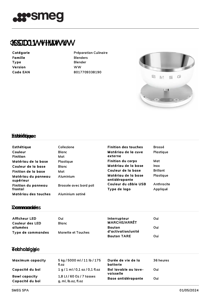 Imagen de la primera página del manual del dispositivo KSC01