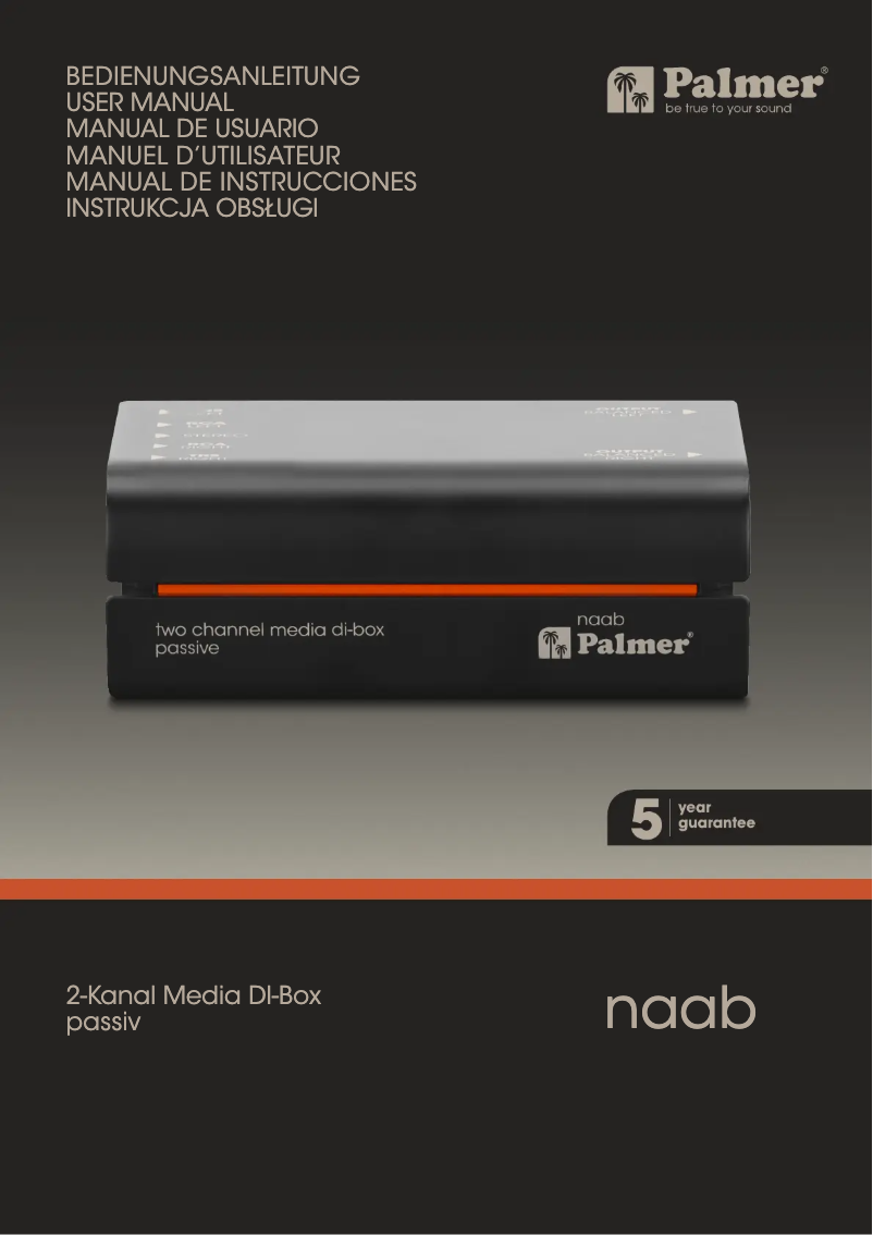 Imagen de la primera página del manual del dispositivo RIVER naab