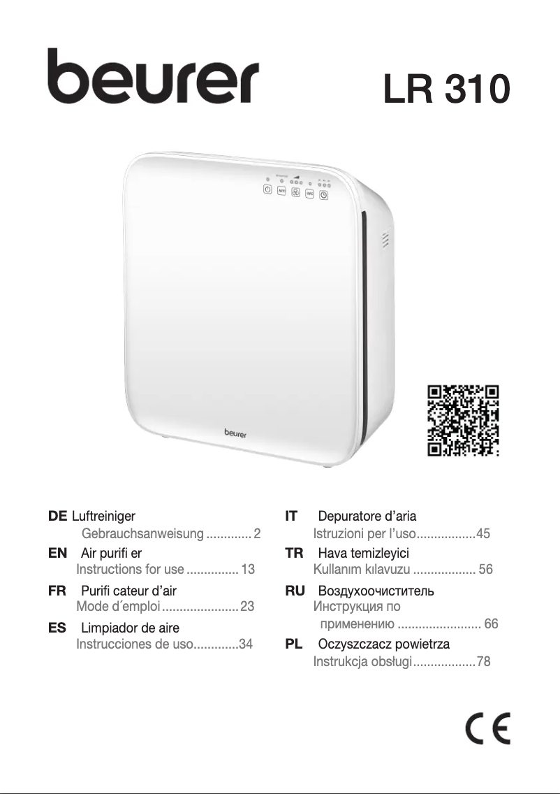 Imagen de la primera página del manual del dispositivo LR 310