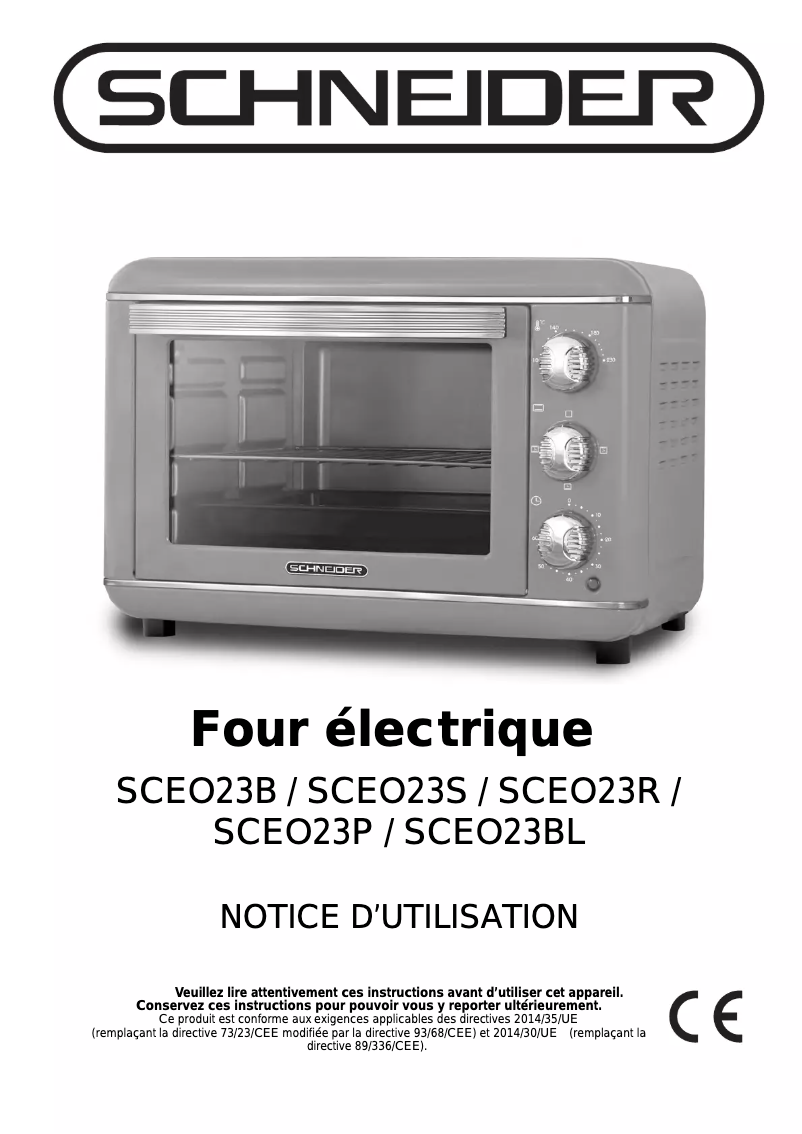 Página 1 del manual Manual de usuario Schneider SCEO23S