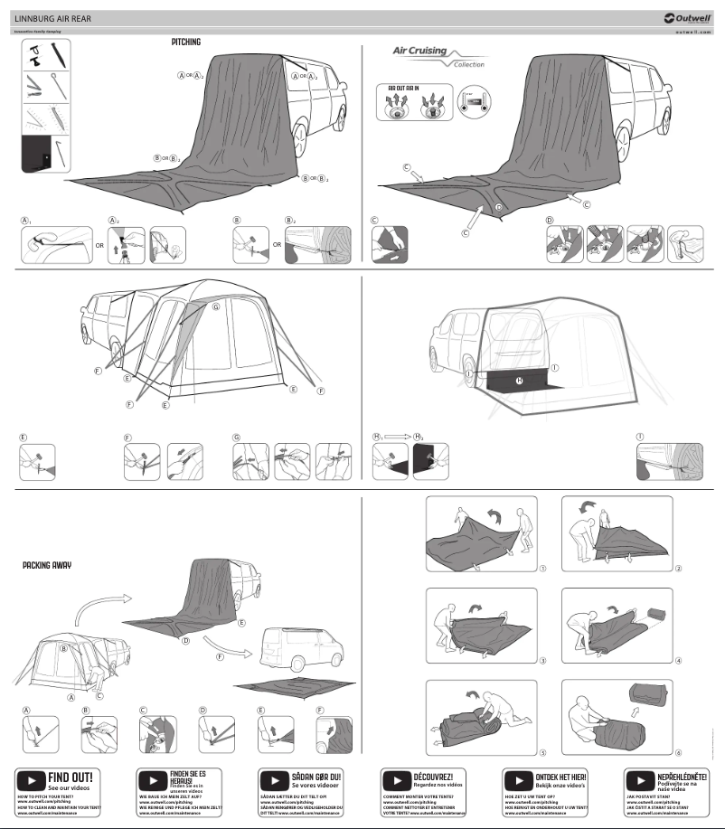 Página 1 del manual Manual de instrucciones Outwell Linnburg Air Rear