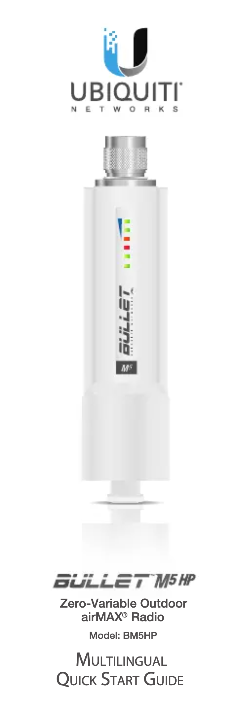 Página 1 del manual Manual de usuario Ubiquiti Networks BM5HP