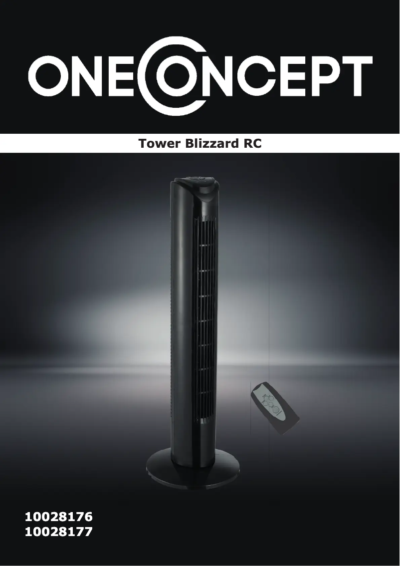 Página 1 del manual Manual de usuario OneConcept Tower Blizzard RC