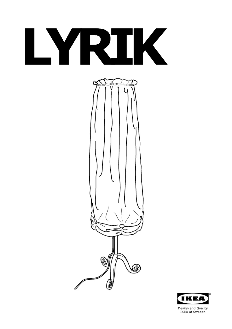 Imagen de la primera página del manual del dispositivo LYRIK