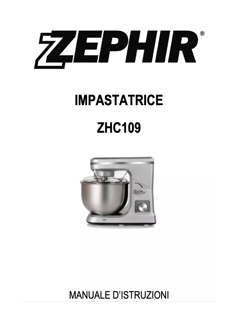 Imagen de la primera página del manual del dispositivo ZHC109