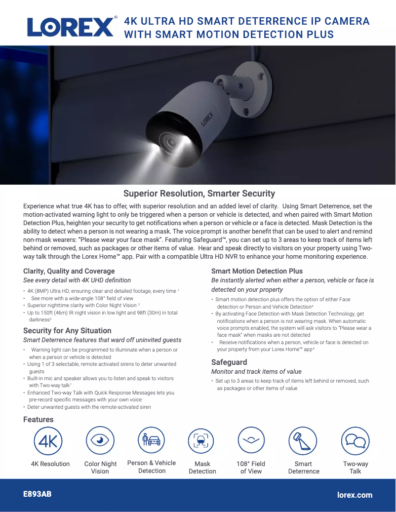 Imagen de la primera página del manual del dispositivo E893AB Series