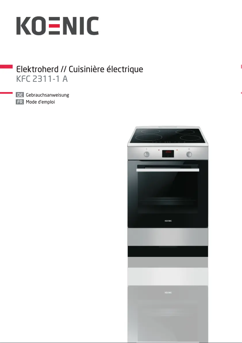Página 1 del manual Manual de usuario Koenic KFC 2311-1 A