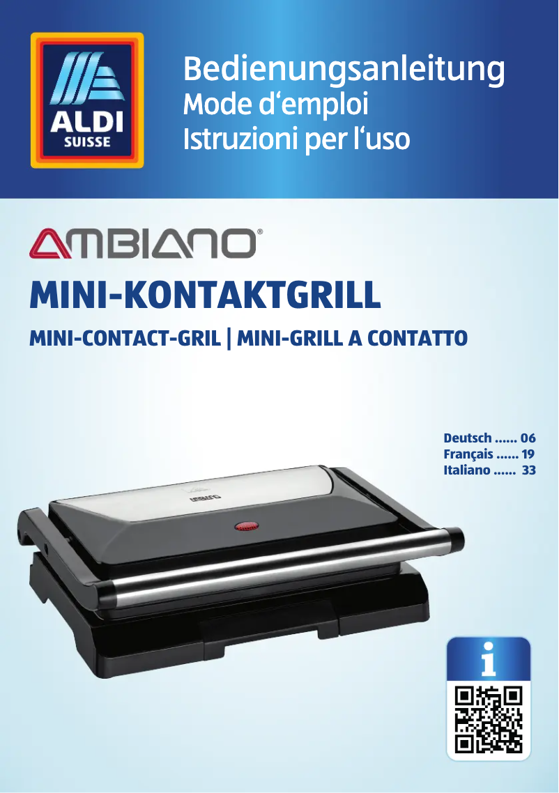 Página 1 del manual Manual de usuario Ambiano GT-KGM-01-CH