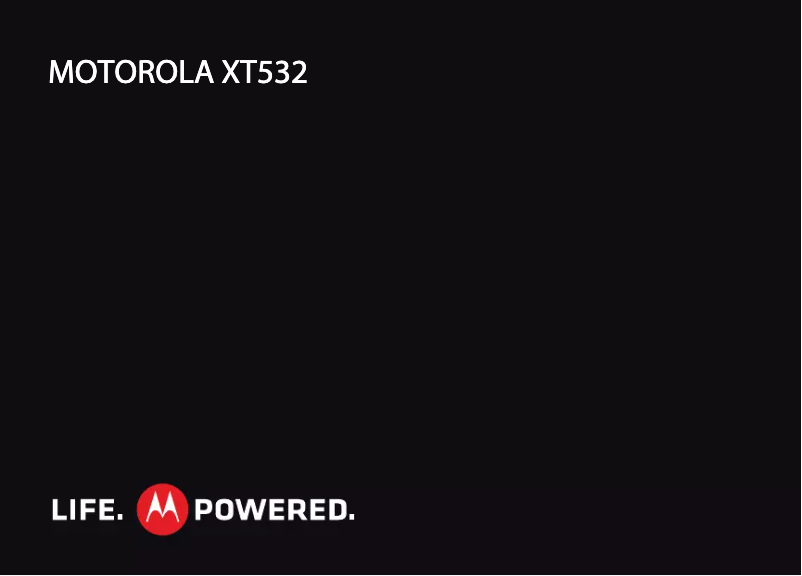 Página nº 1 - Manual de usuario Motorola XT532