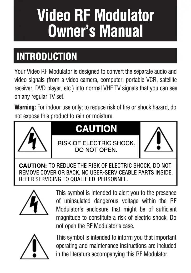 Página nº 1 - Manual de usuario Philips US2-PH61156
