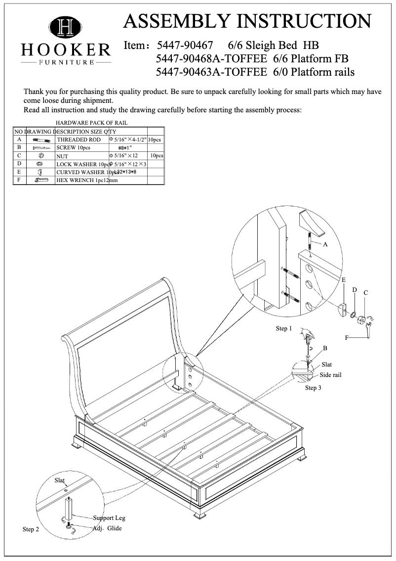 Página 1 del manual Manual de usuario Hooker 5447-90467