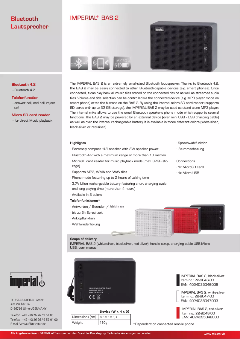 Imagen de la primera página del manual del dispositivo BAS 2