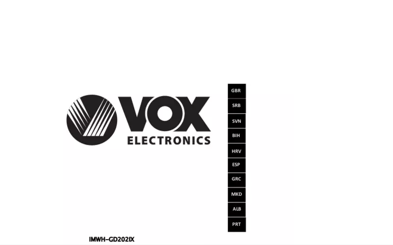 Imagen de la primera página del manual del dispositivo IMWH-GD202 IX