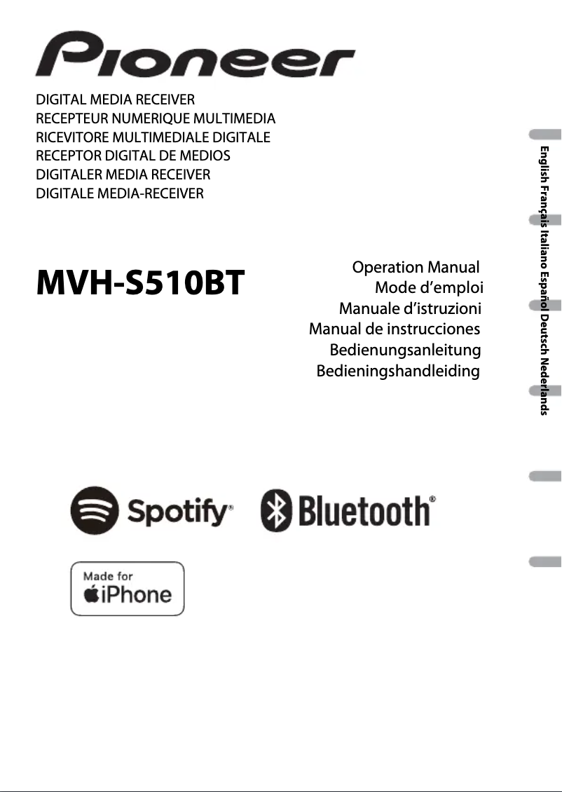 Página 1 del manual Manual de instrucciones Pioneer MVH-S510BT