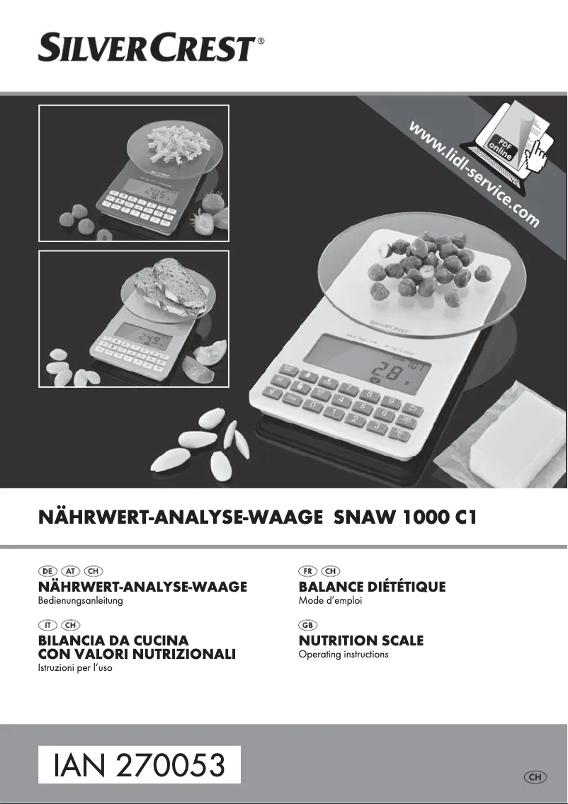 Página 1 del manual Manual de usuario SilverCrest SNAW 1000 C1