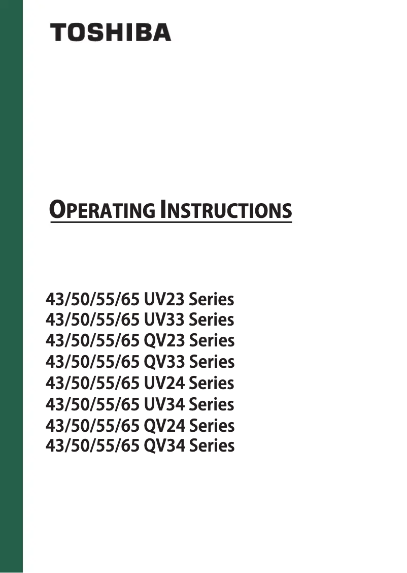 Imagen de la primera página del manual del dispositivo 55UV2363DAN