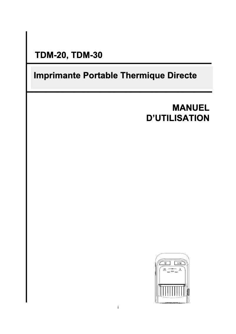Página nº 1 - Manual de usuario TSC TDM-30