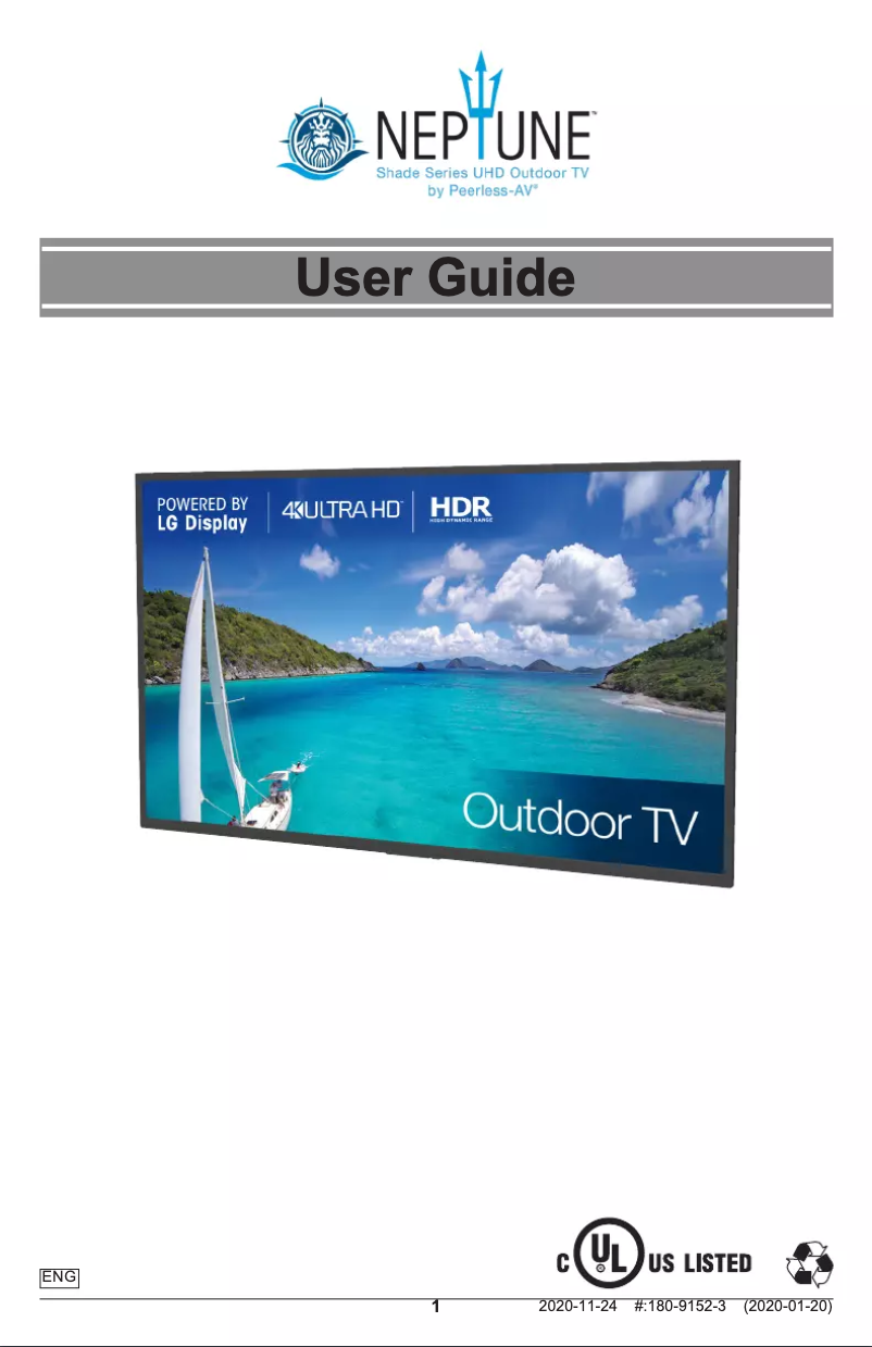 Página 1 del manual Manual de usuario Peerless-AV Neptune