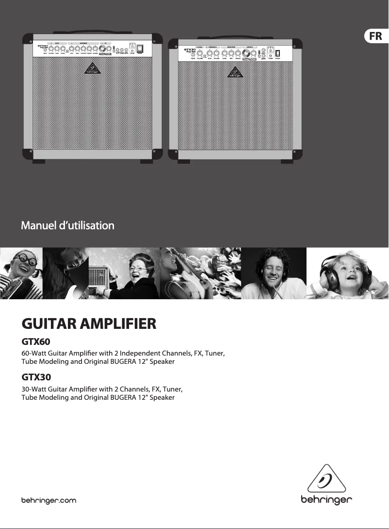 Página 1 del manual Manual de usuario Behringer GTX30