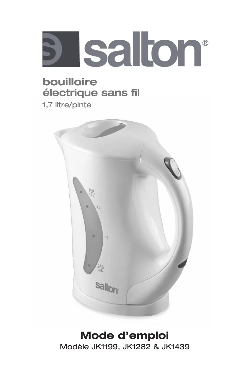 Imagen de la primera página del manual del dispositivo JK1199