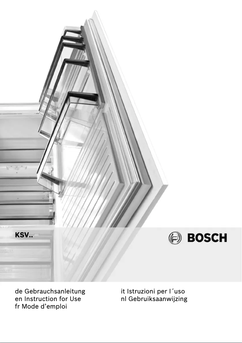 Página 1 del manual Manual de usuario Bosch KSV36AW30