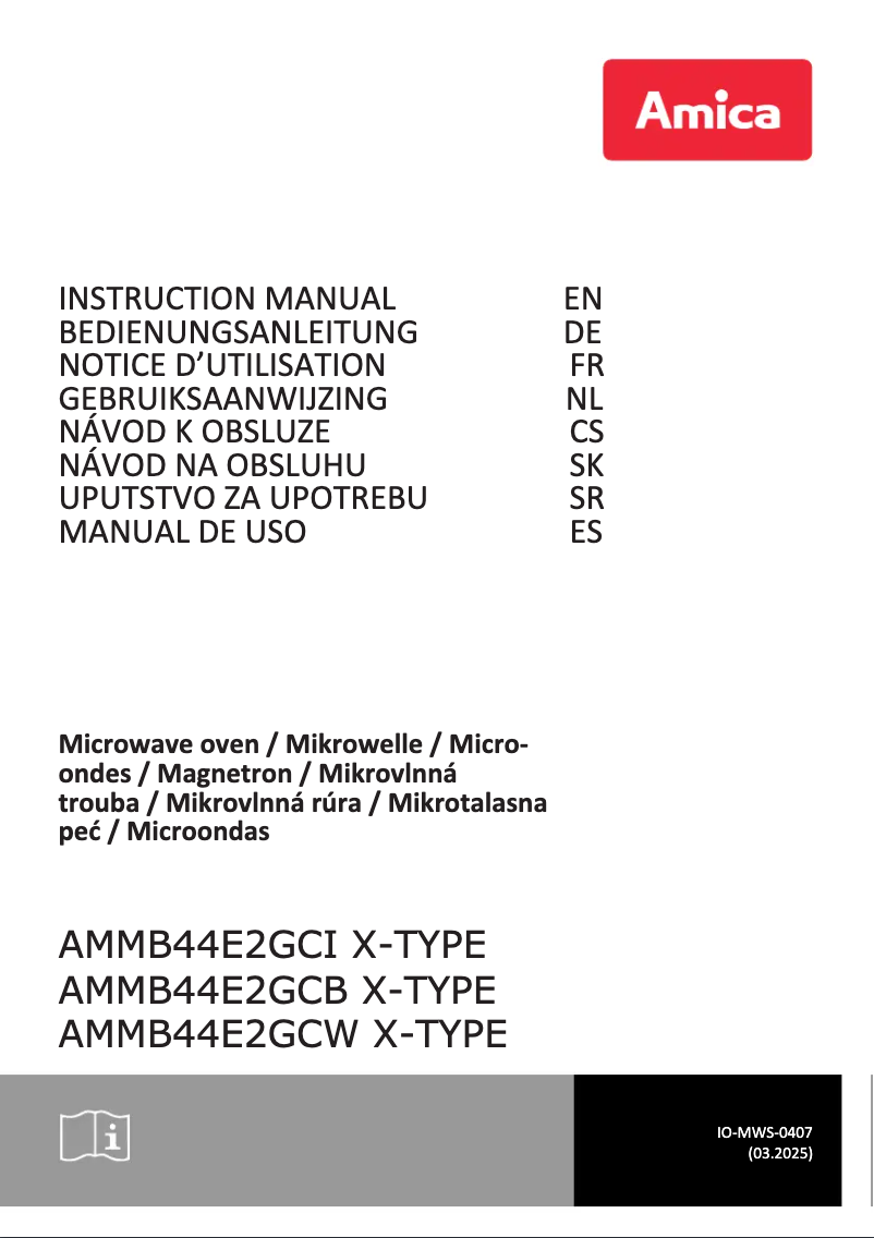 Página 1 del manual Manual de usuario Amica X-Type AMMB44E2GCW