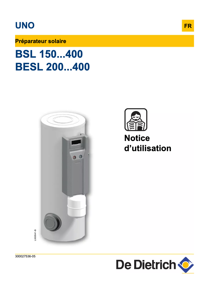 Página 1 del manual Manual de usuario De Dietrich BSL 200