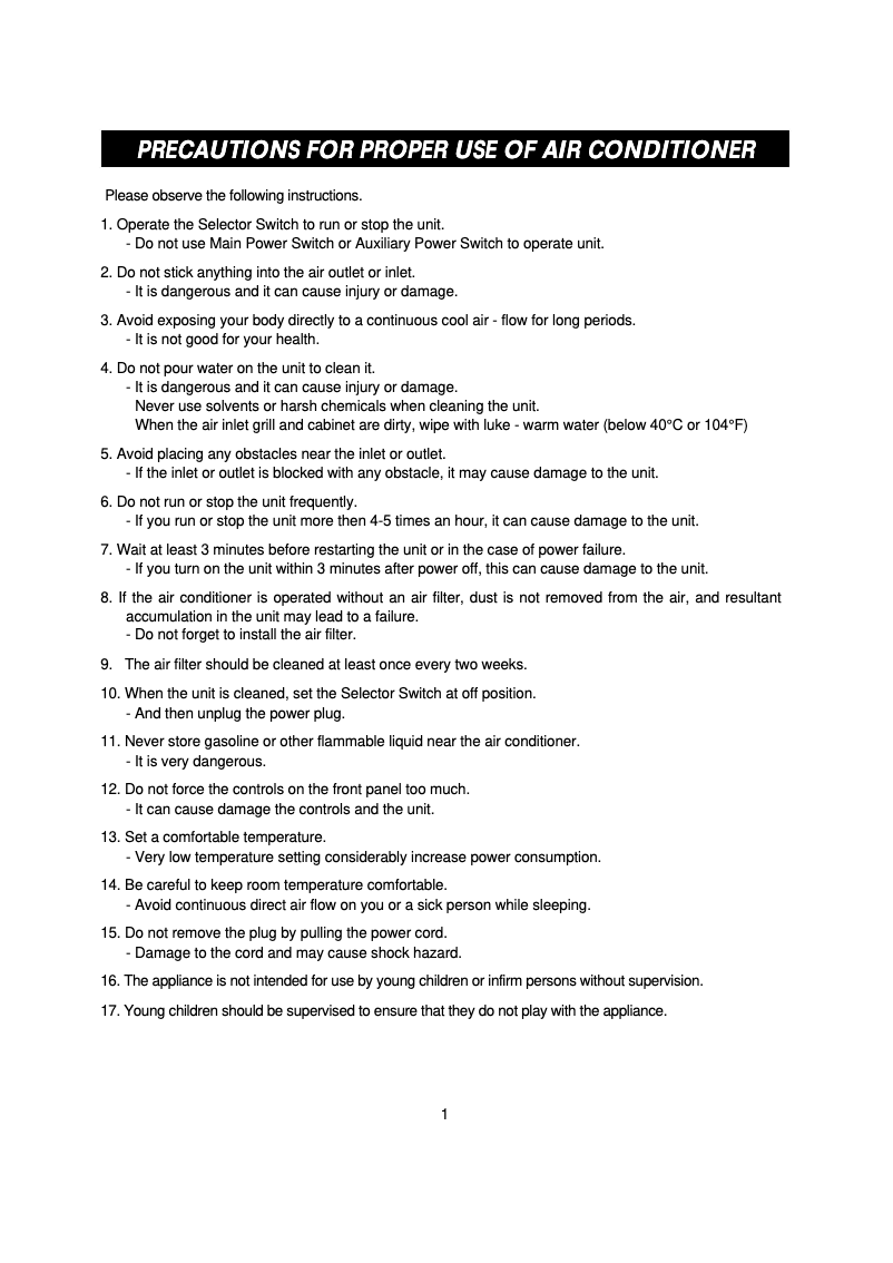 Página 1 del manual Manual de usuario Daewoo DWB-122