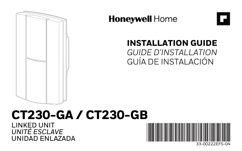 Página 1 del manual Manual de usuario Honeywell CT230-GB/U