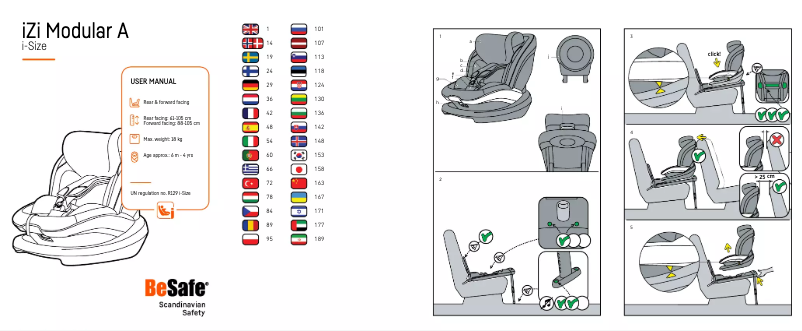 Página 1 del manual Manual de usuario BeSafe iZi Modular A RF X1 i-Size