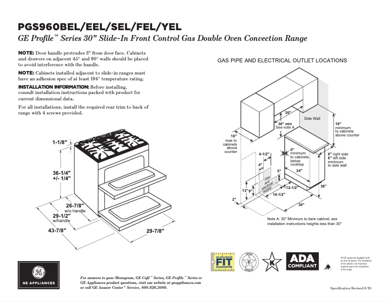 Imagen de la primera página del manual del dispositivo PGS960SELSS