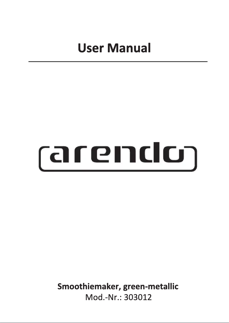 Imagen de la primera página del manual del dispositivo 303012